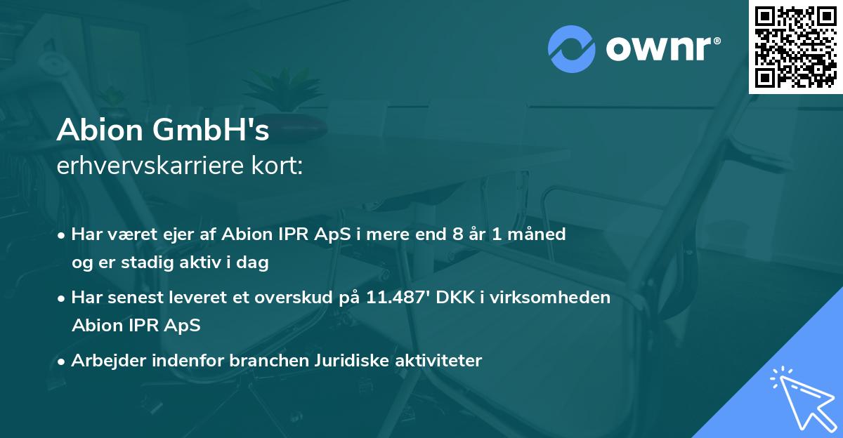 Abion GmbH's erhvervskarriere kort
