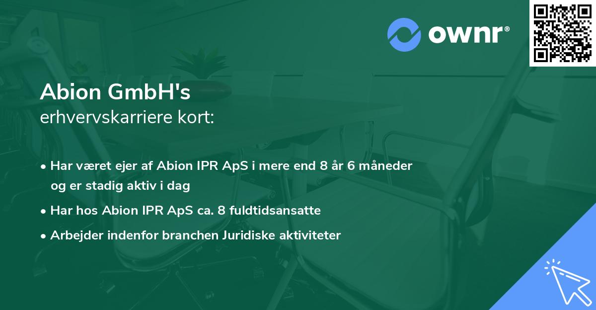 Abion GmbH's erhvervskarriere kort