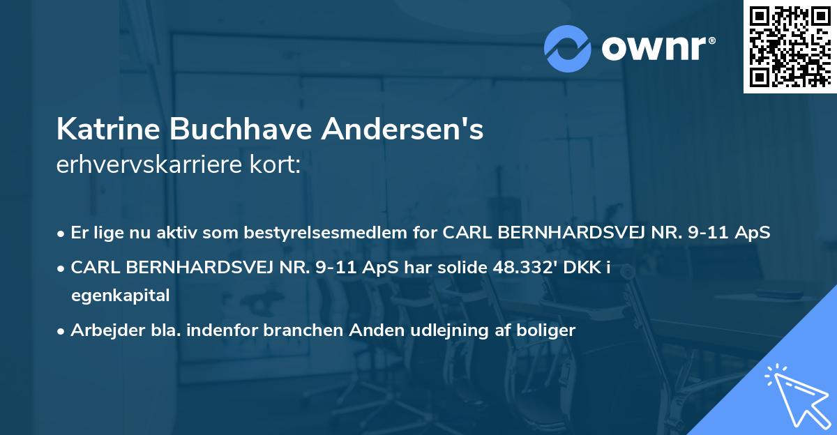 Katrine Buchhave Andersen's erhvervskarriere kort