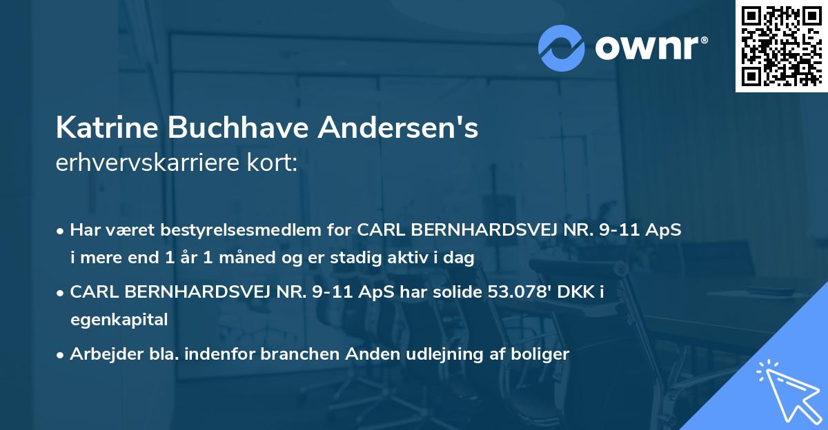Katrine Buchhave Andersen's erhvervskarriere kort