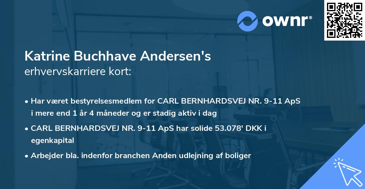 Katrine Buchhave Andersen's erhvervskarriere kort