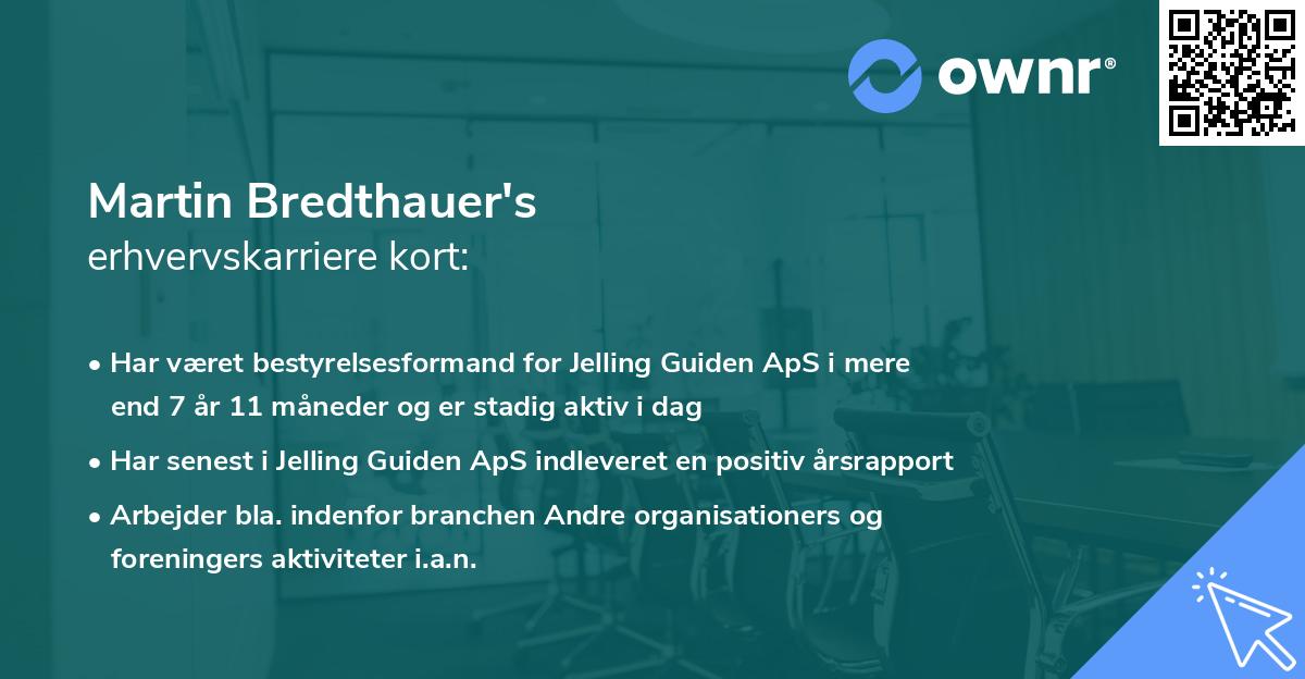 Martin Bredthauer's erhvervskarriere kort