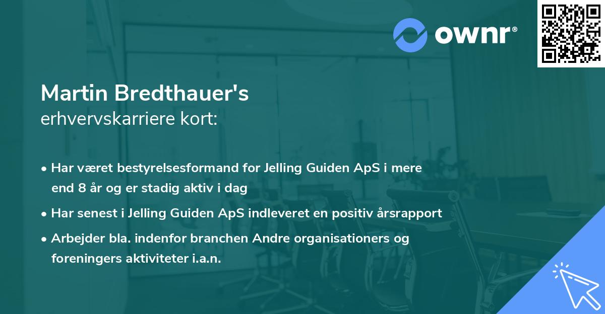 Martin Bredthauer's erhvervskarriere kort