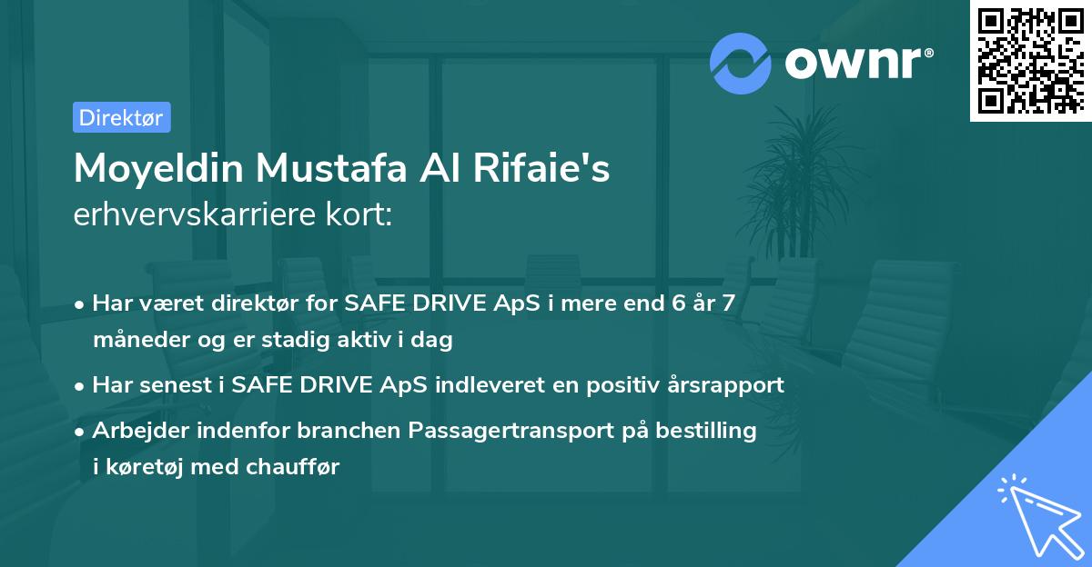 Moyeldin Mustafa Al Rifaie's erhvervskarriere kort