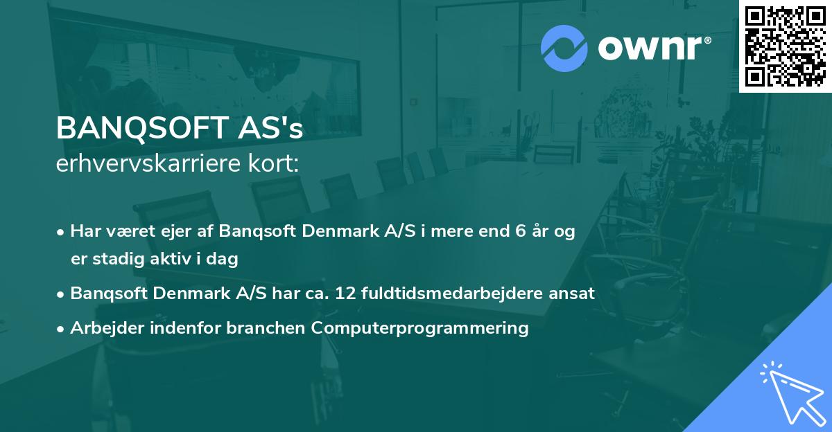 BANQSOFT AS's erhvervskarriere kort