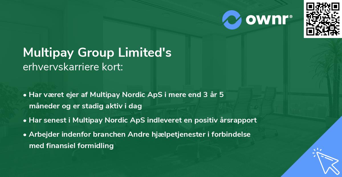 Multipay Group Limited's erhvervskarriere kort