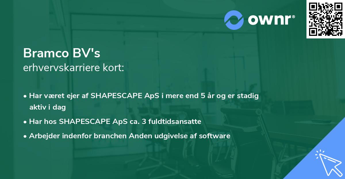 Bramco BV's erhvervskarriere kort