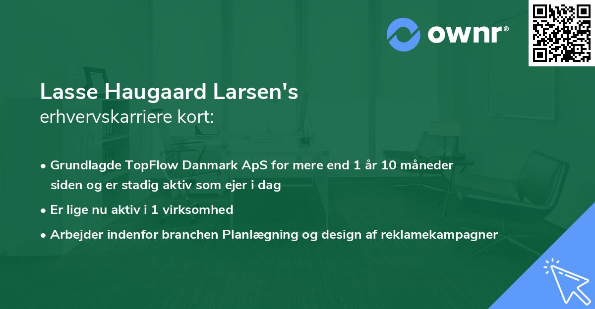 Lasse Haugaard Larsen's erhvervskarriere kort