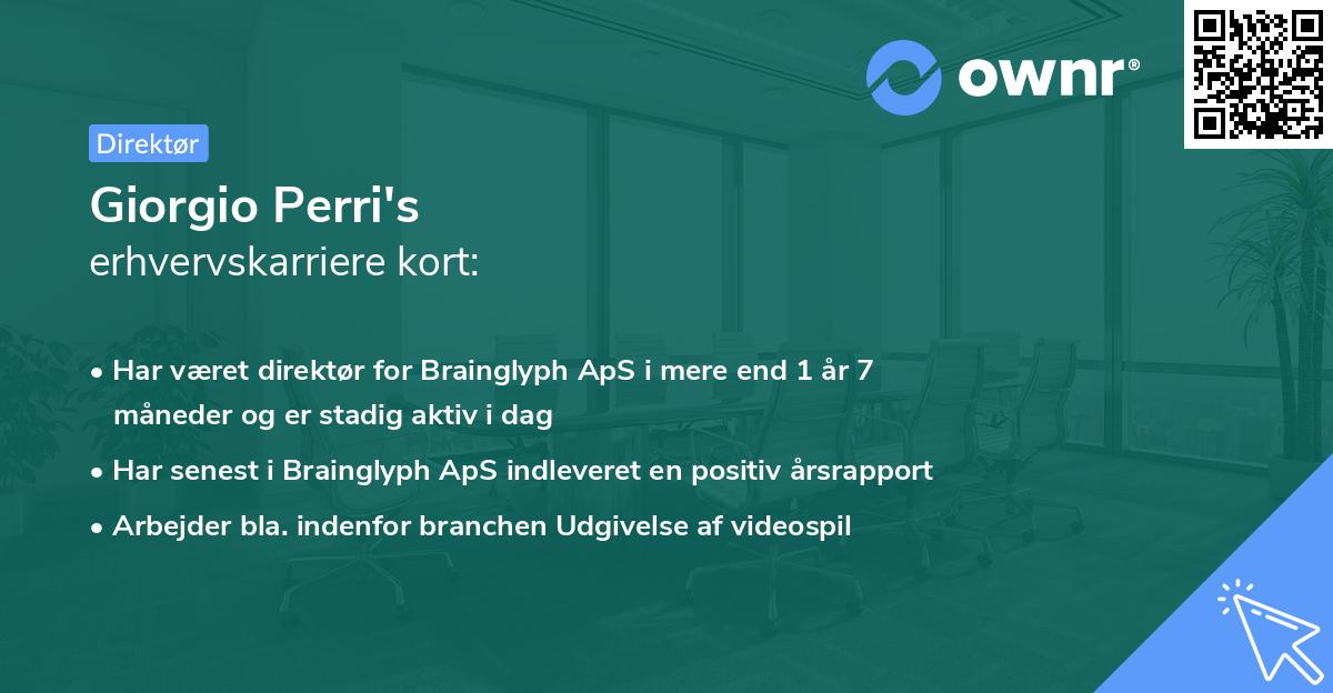 Giorgio Perri's erhvervskarriere kort