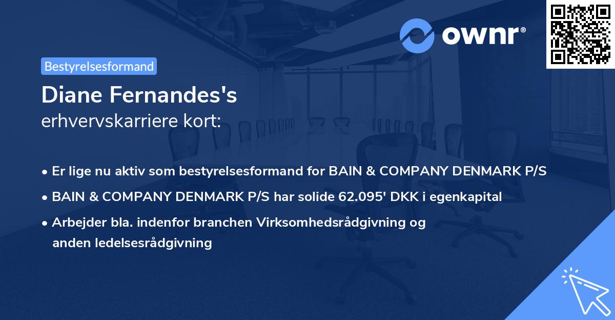 Diane Fernandes's erhvervskarriere kort