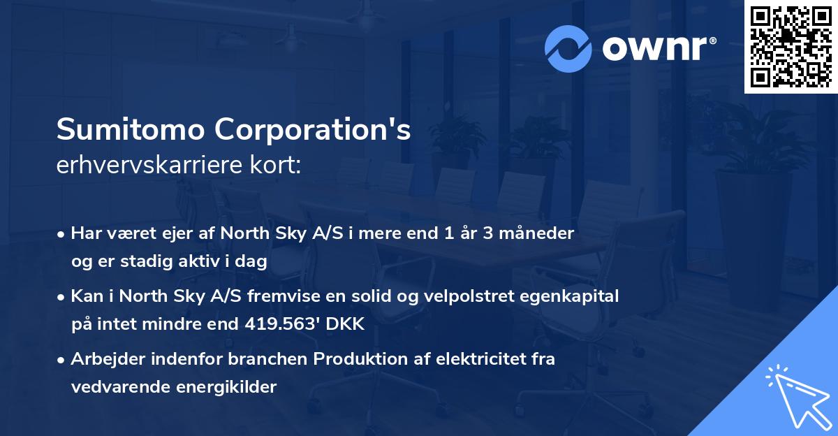 Sumitomo Corporation's erhvervskarriere kort