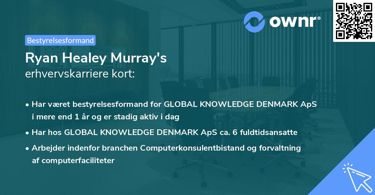 Ryan Healey Murray's erhvervskarriere kort