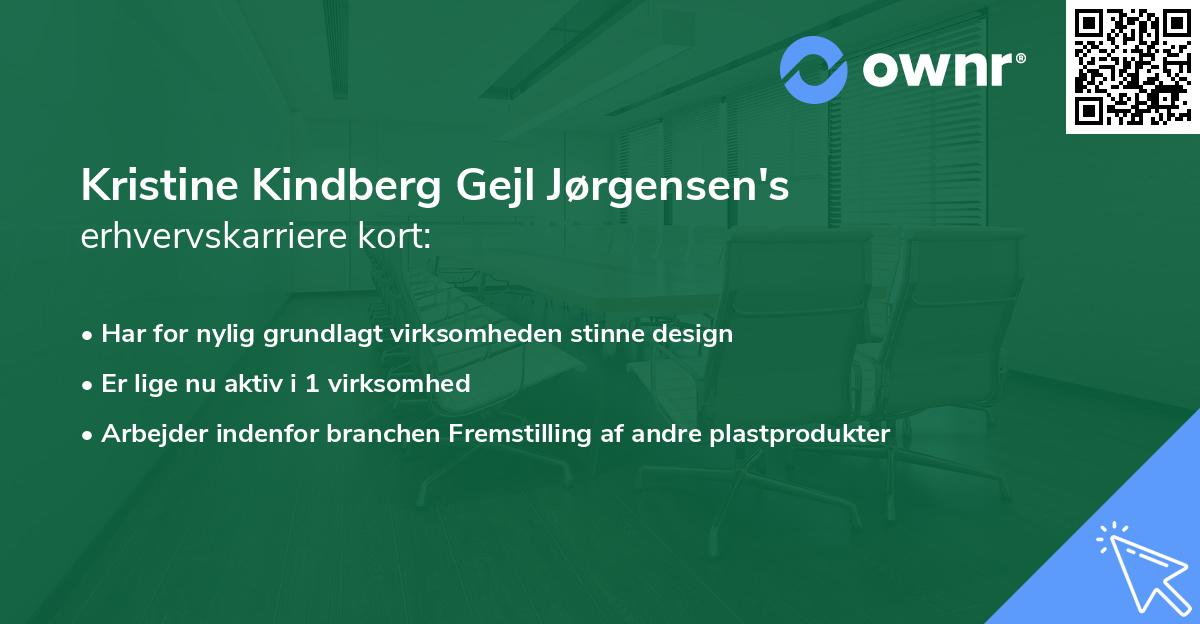 Kristine Kindberg Gejl Jørgensen's erhvervskarriere kort