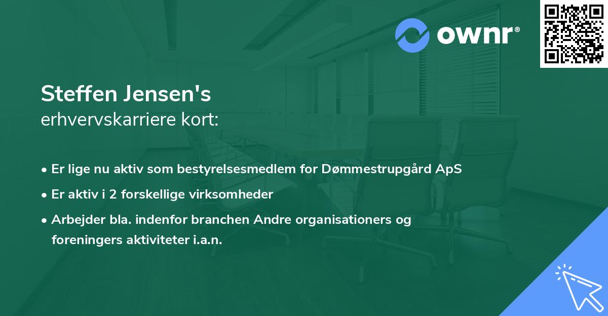 Steffen Jensen's erhvervskarriere kort