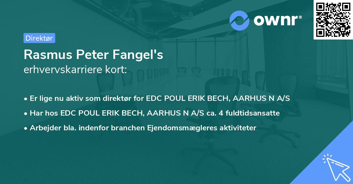 Rasmus Peter Fangel's erhvervskarriere kort
