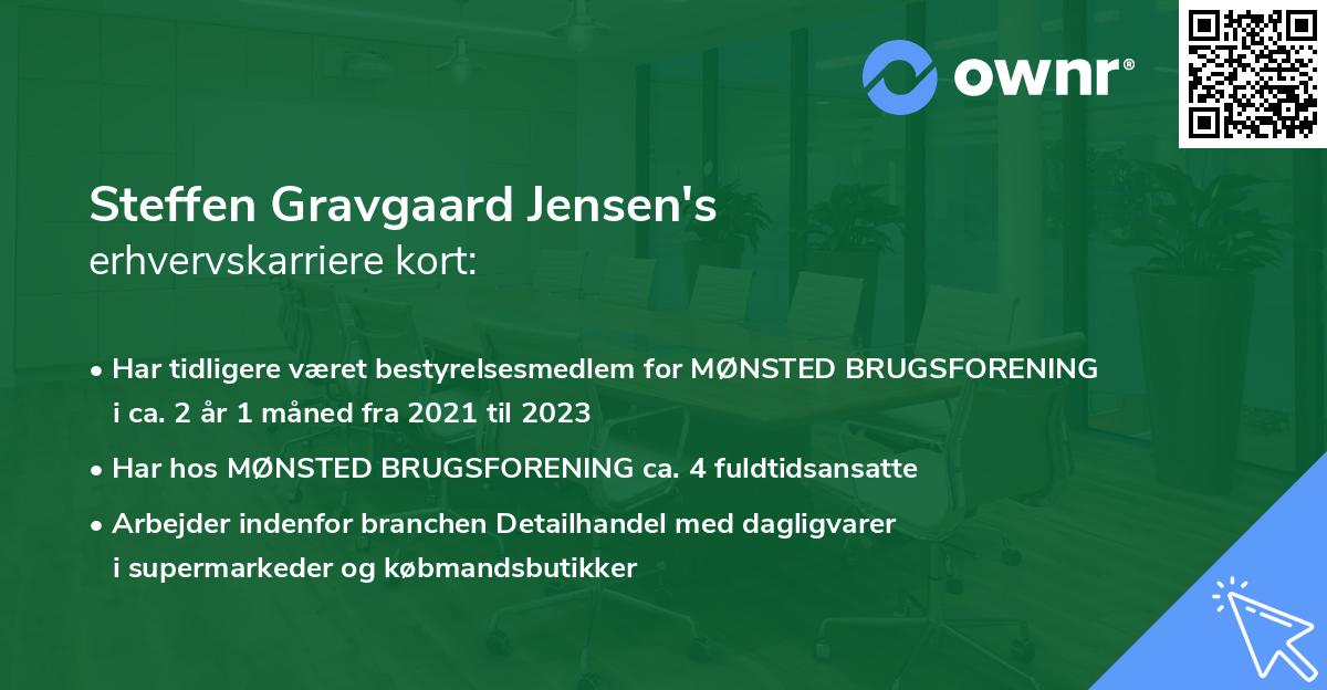 Steffen Gravgaard Jensen's erhvervskarriere kort