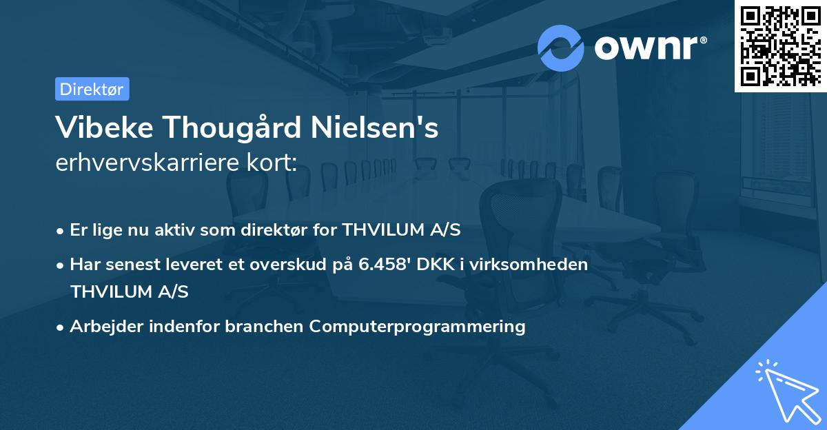 Vibeke Thougård Nielsen's erhvervskarriere kort