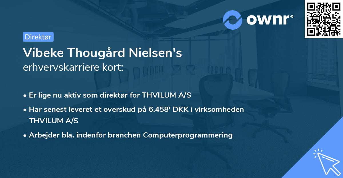 Vibeke Thougård Nielsen's erhvervskarriere kort