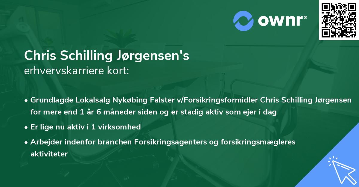 Chris Schilling Jørgensen's erhvervskarriere kort