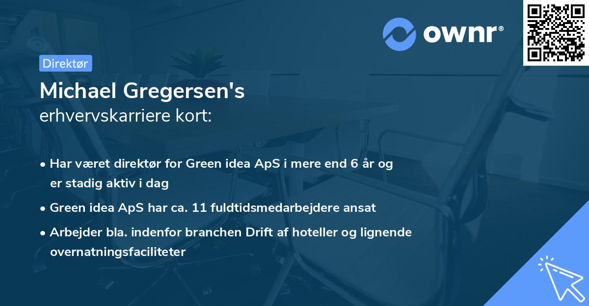 Michael Gregersen's erhvervskarriere kort
