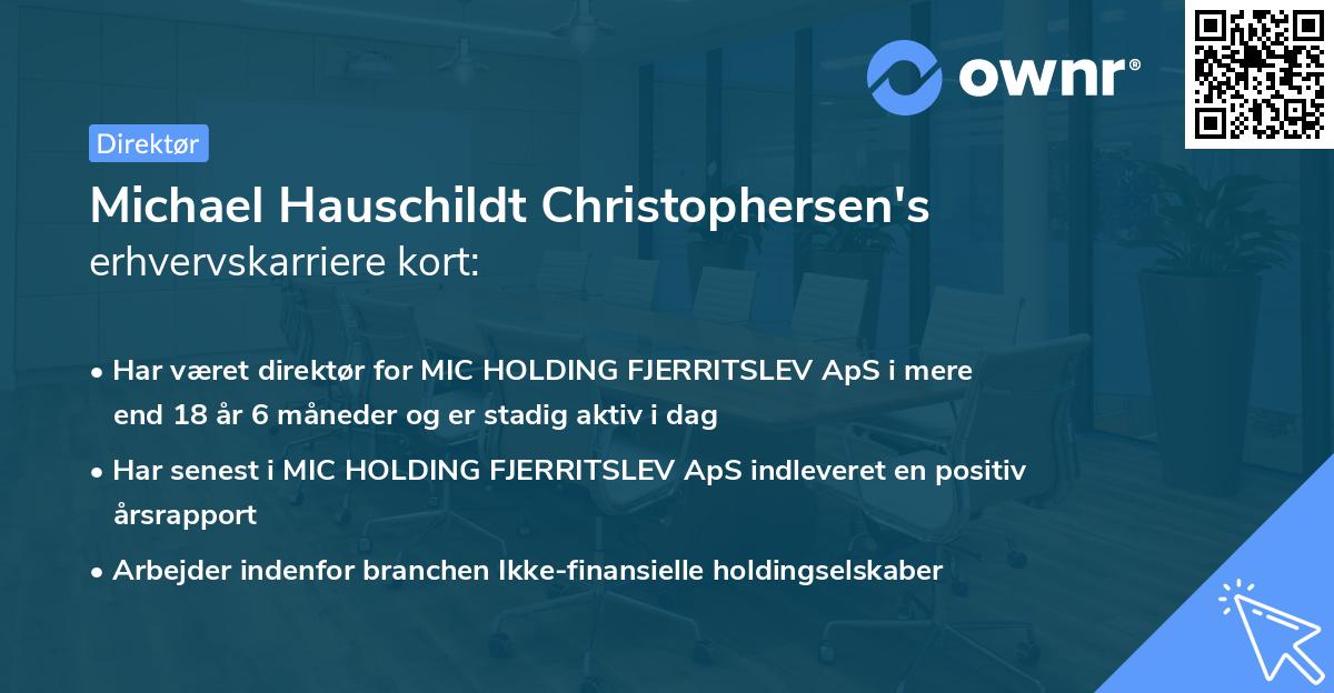 Michael Hauschildt Christophersen's erhvervskarriere kort