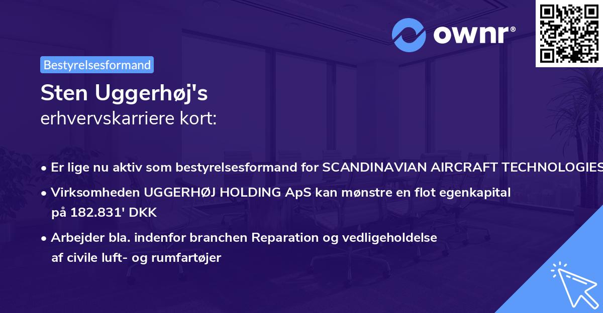 Sten Uggerhøj's erhvervskarriere kort