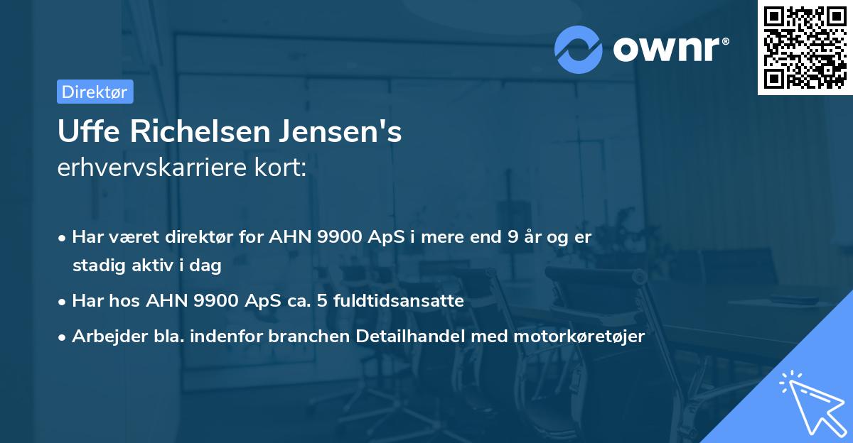Uffe Richelsen Jensen's erhvervskarriere kort