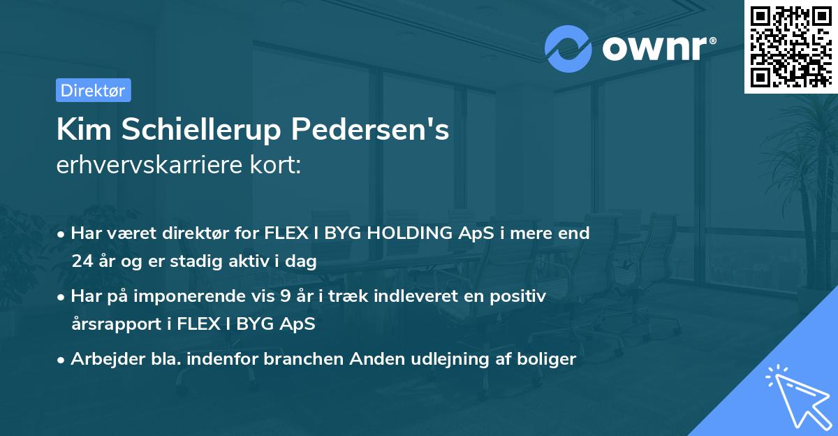 Kim Schiellerup Pedersen's erhvervskarriere kort