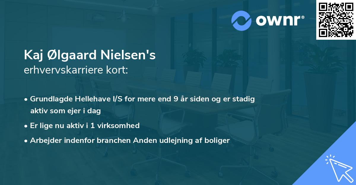 Kaj Ølgaard Nielsen's erhvervskarriere kort