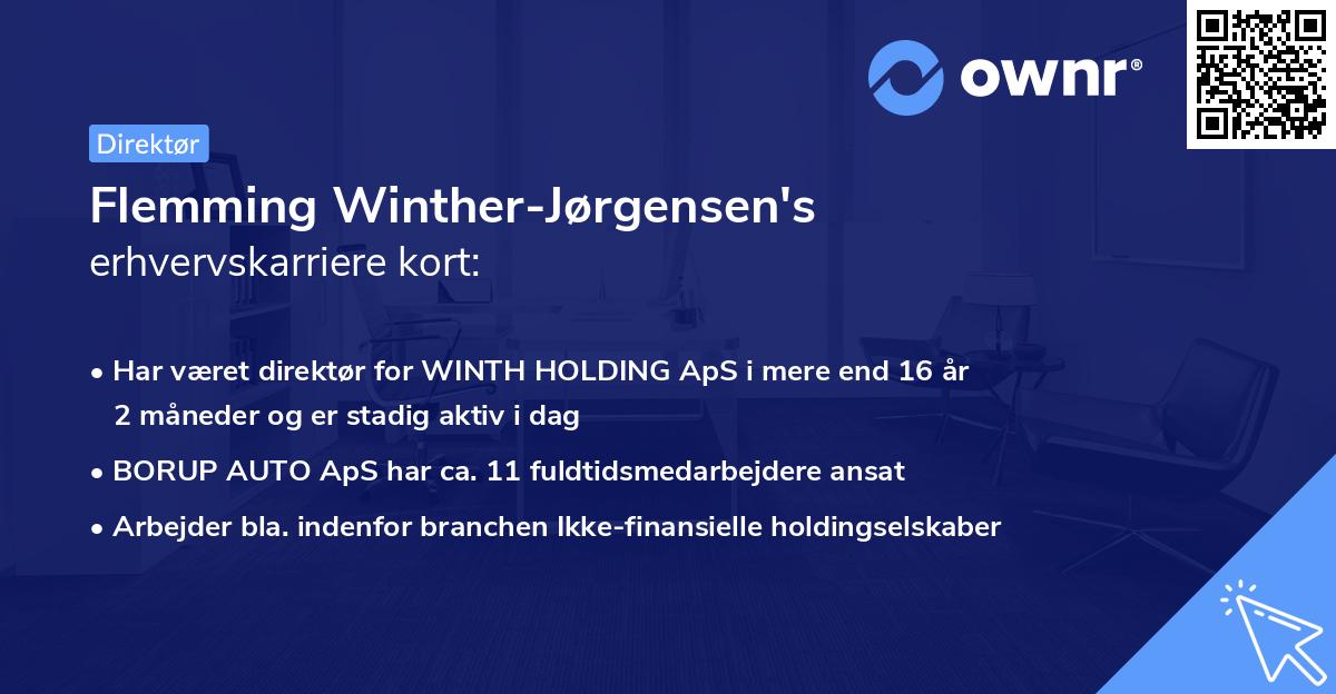 Flemming Winther-Jørgensen's erhvervskarriere kort