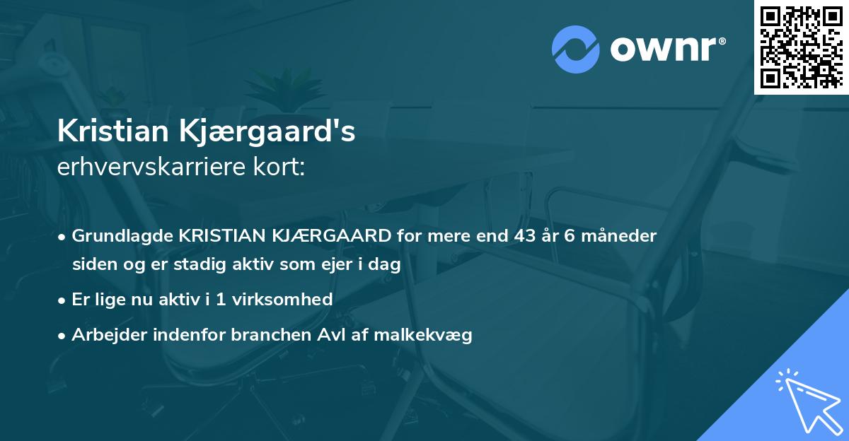 Kristian Kjærgaard's erhvervskarriere kort