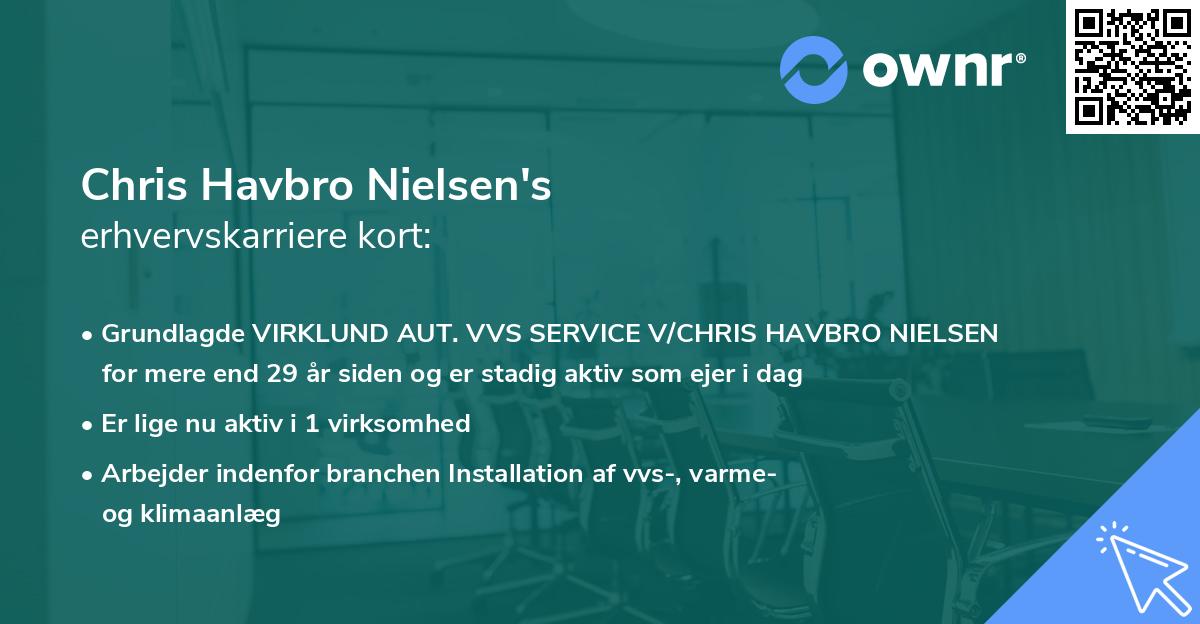 Chris Havbro Nielsen's erhvervskarriere kort