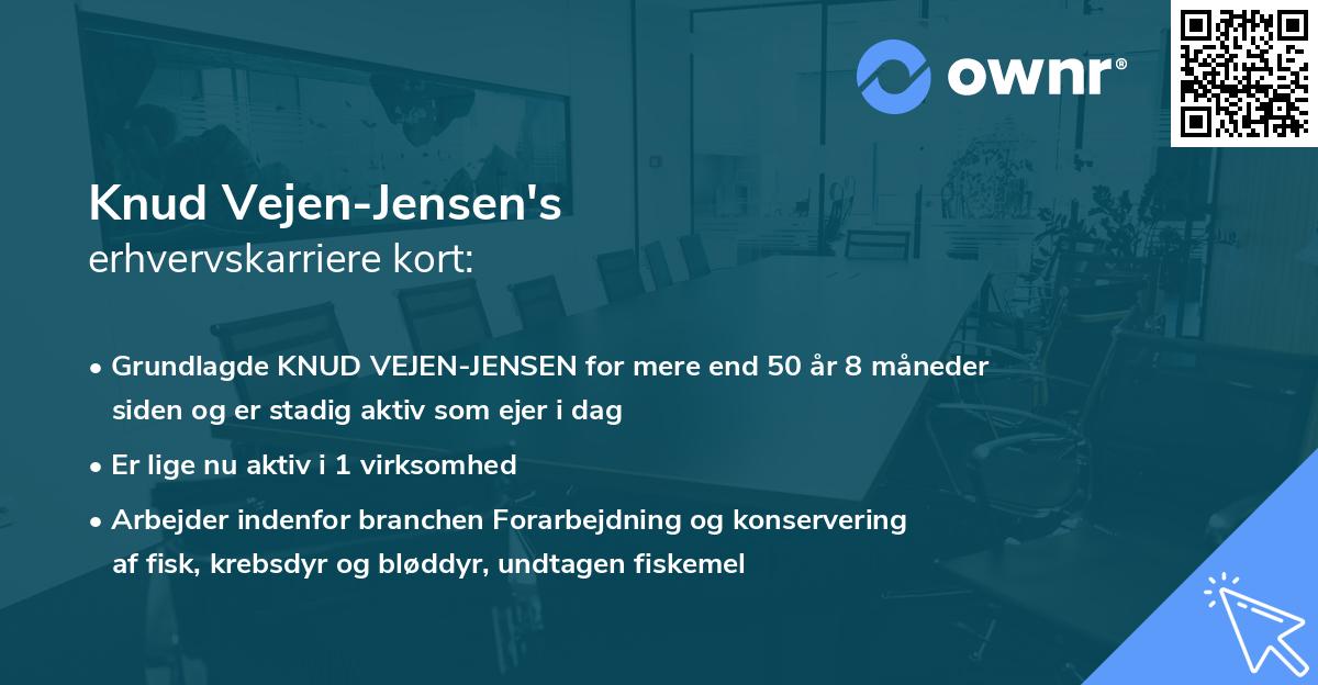 Knud Vejen-Jensen's erhvervskarriere kort