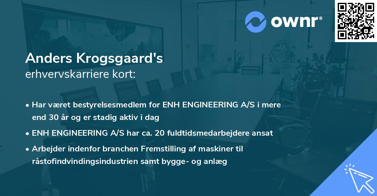 Anders Krogsgaard's erhvervskarriere kort