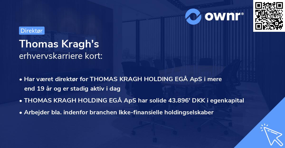 Thomas Kragh's erhvervskarriere kort
