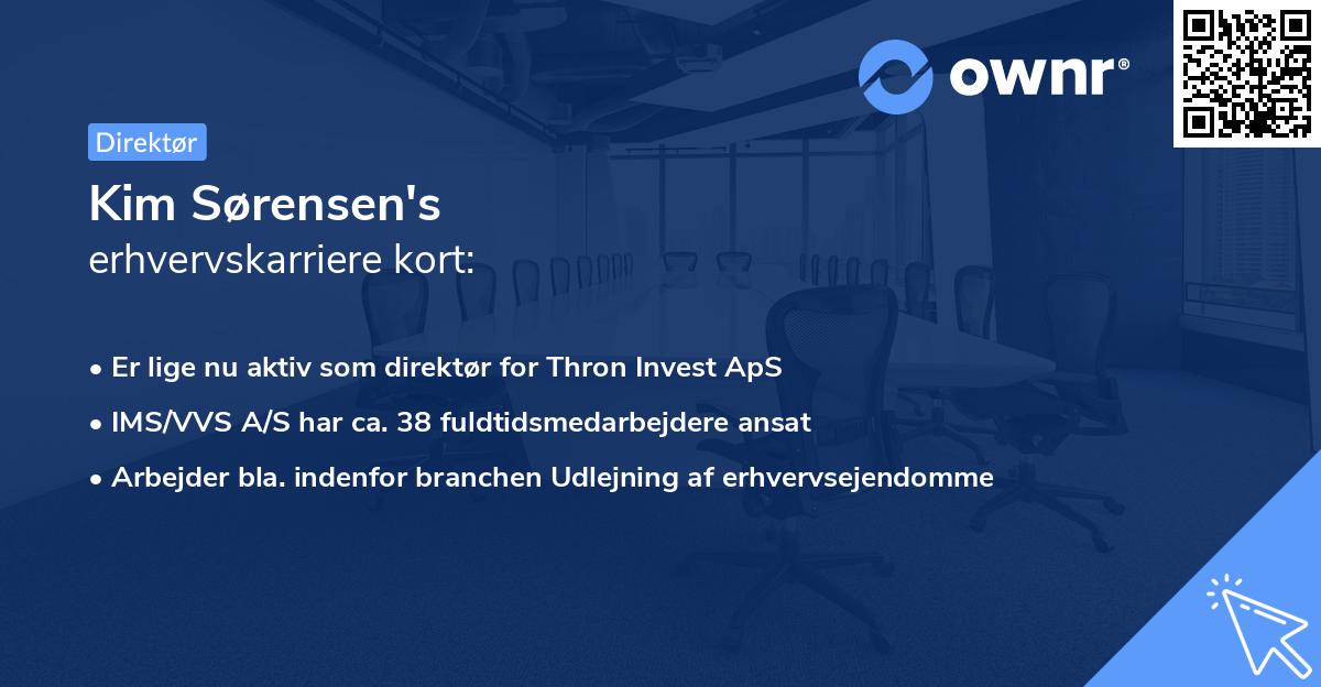 Kim Sørensen's erhvervskarriere kort