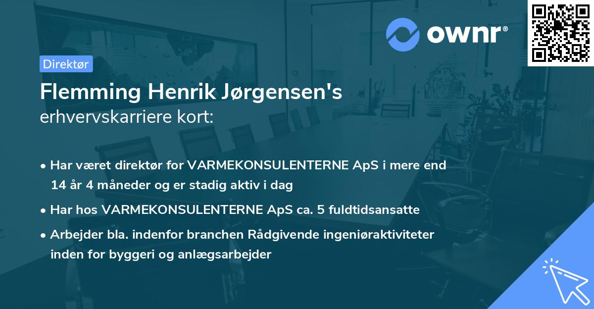 Flemming Henrik Jørgensen's erhvervskarriere kort