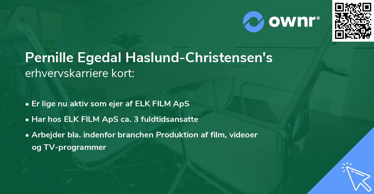 Pernille Egedal Haslund-Christensen's erhvervskarriere kort