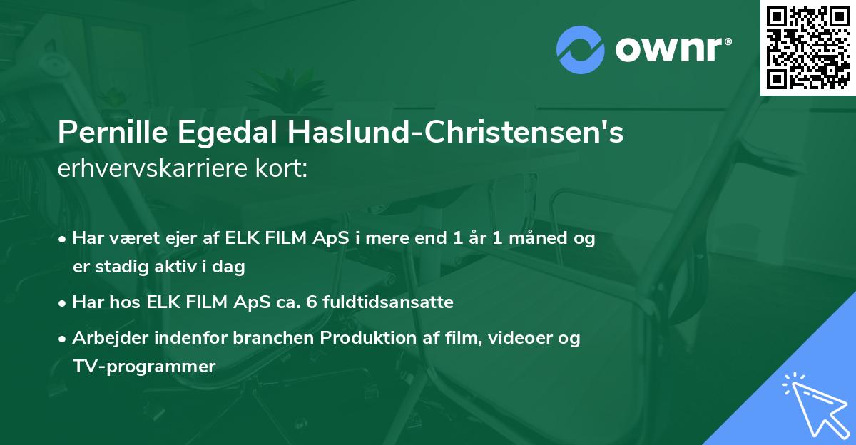 Pernille Egedal Haslund-Christensen's erhvervskarriere kort