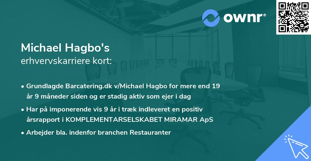 Michael Hagbo's erhvervskarriere kort