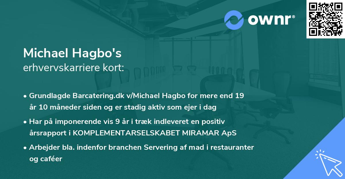 Michael Hagbo's erhvervskarriere kort