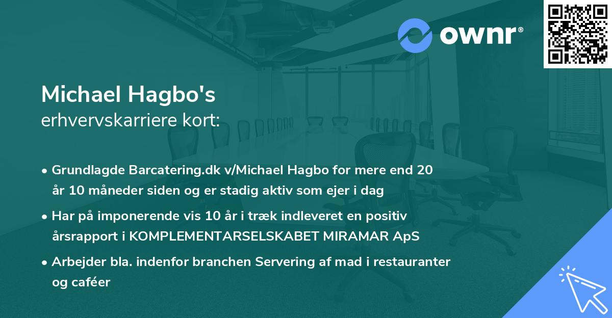 Michael Hagbo's erhvervskarriere kort