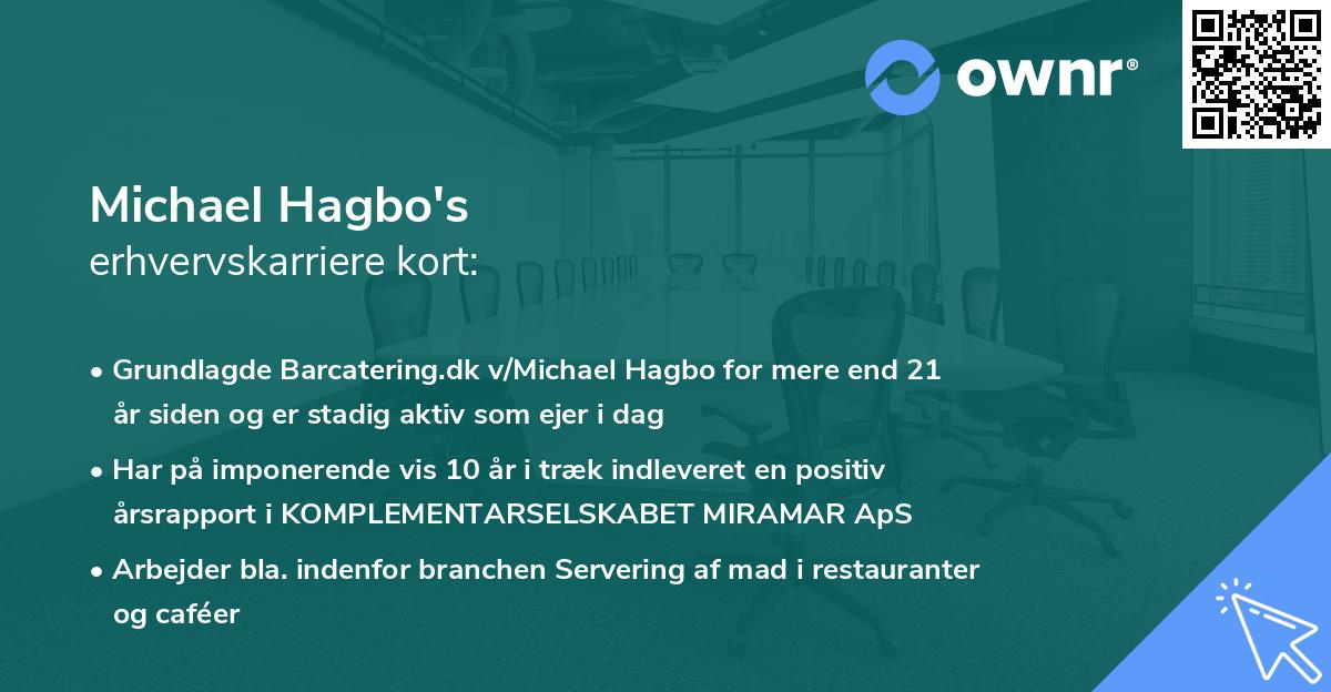 Michael Hagbo's erhvervskarriere kort
