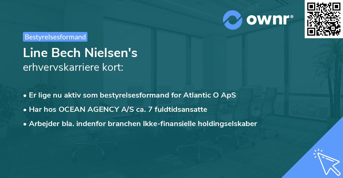 Line Bech Nielsen's erhvervskarriere kort