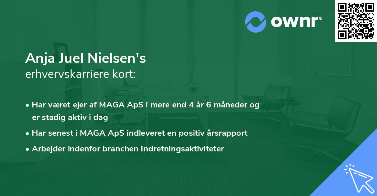 Anja Juel Nielsen's erhvervskarriere kort
