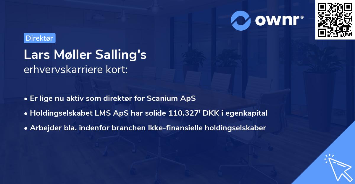 Lars Møller Salling's erhvervskarriere kort