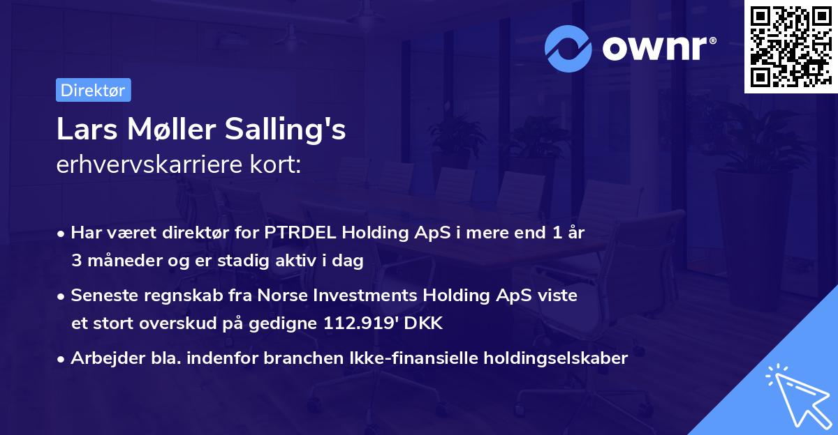Lars Møller Salling's erhvervskarriere kort