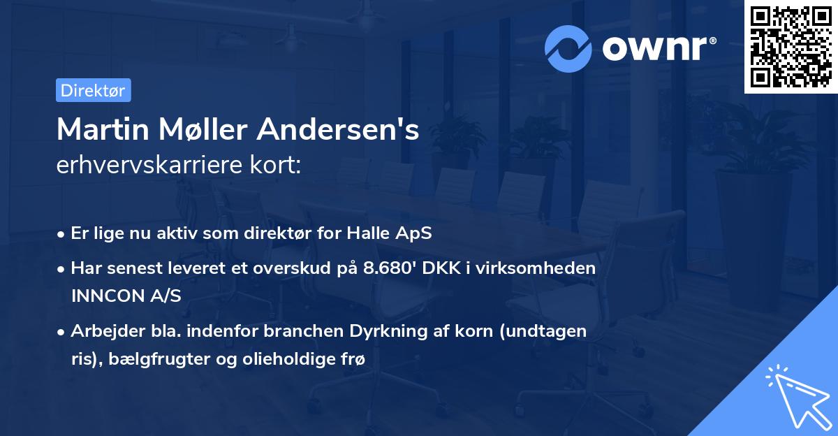Martin Møller Andersen's erhvervskarriere kort