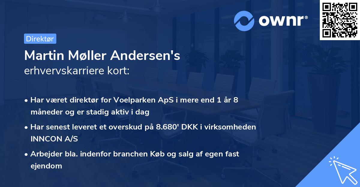Martin Møller Andersen's erhvervskarriere kort