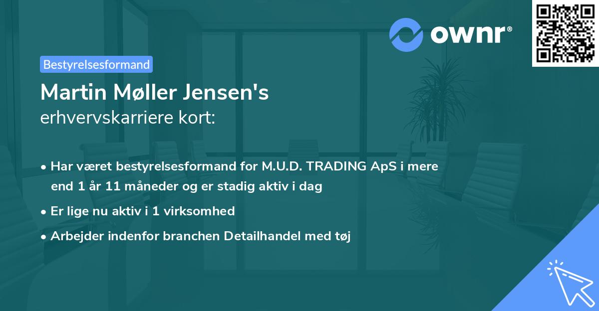 Martin Møller Jensen's erhvervskarriere kort